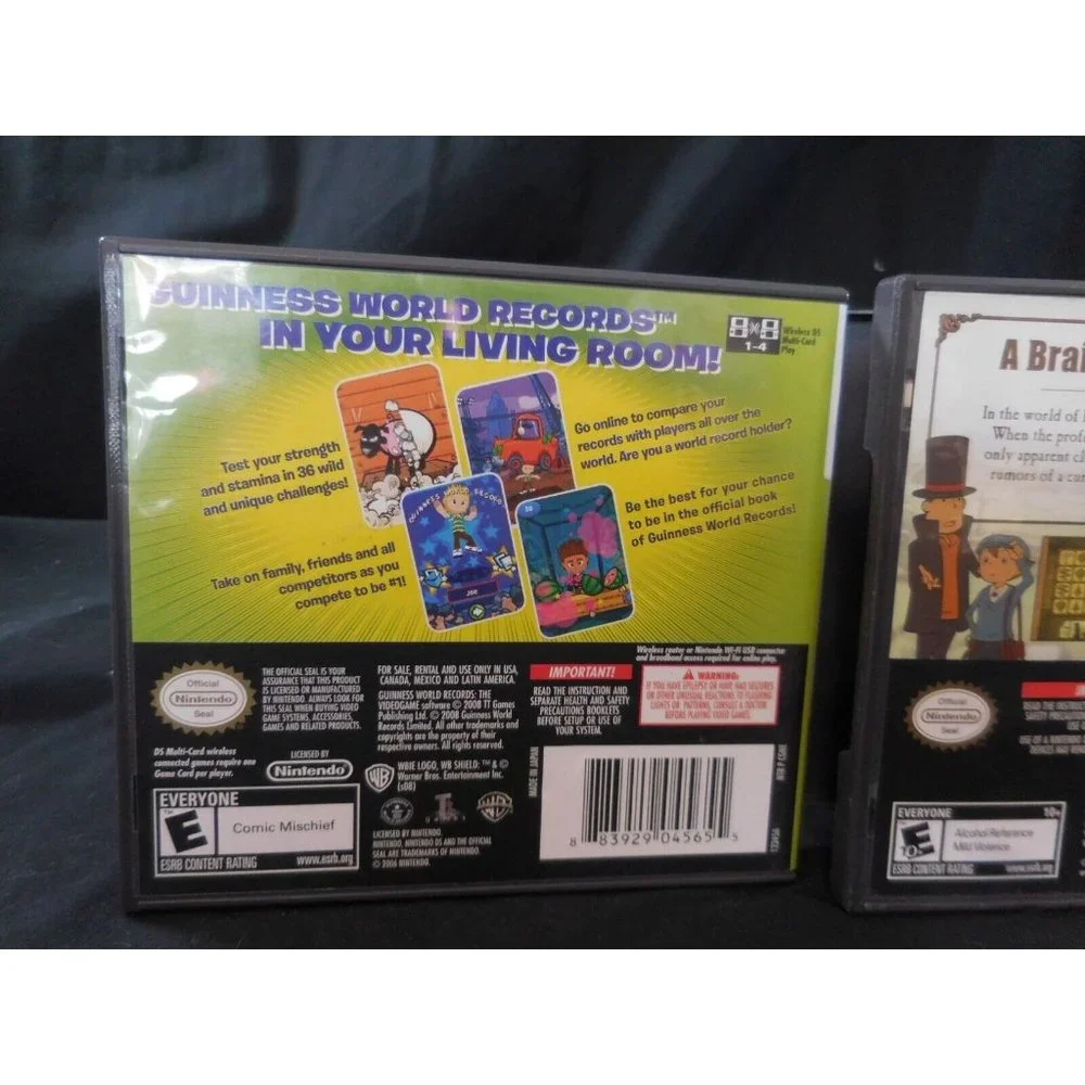 Nintendo DS Games Theme Park + Professor Layton‎ + Guinness world Record